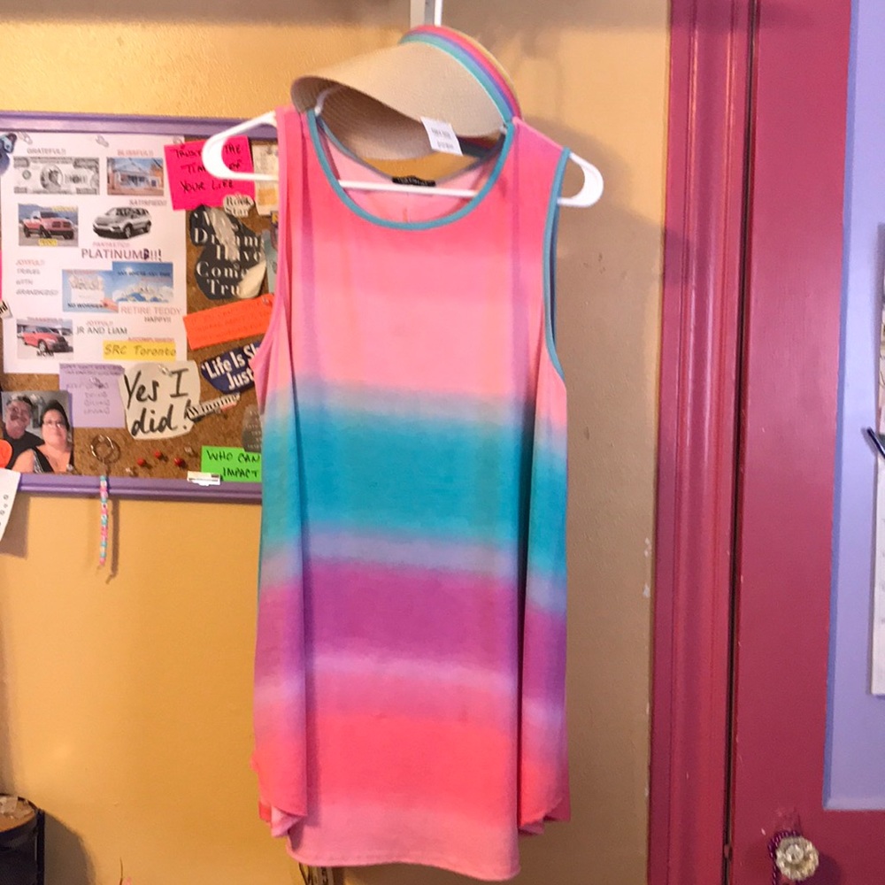 LulaRoe Women’s Tank Top w/ matching Sun visor